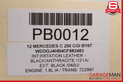 12-15 Mercedes C250 SLK250 7G Automatic Transmission Assembly 722.997 123k