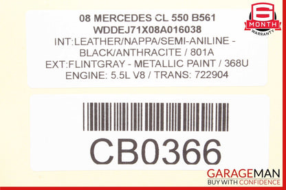 07-09 Mercedes W216 CL550 CL600 S550 Rear Trunk SAM Fuse Box Module Assembly OEM