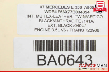 03-09 Mercedes W211 E350 E500 Rear Right Side Exterior Door Handle Black OEM