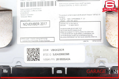 18-22 Nissan Leaf Radio Receiver 5 Display CD Player 281855SA0A OEM