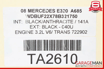 03-09 Mercedes W211 E320 E350 E550 Complete Brake Rotor Rotors Disc Set OEM