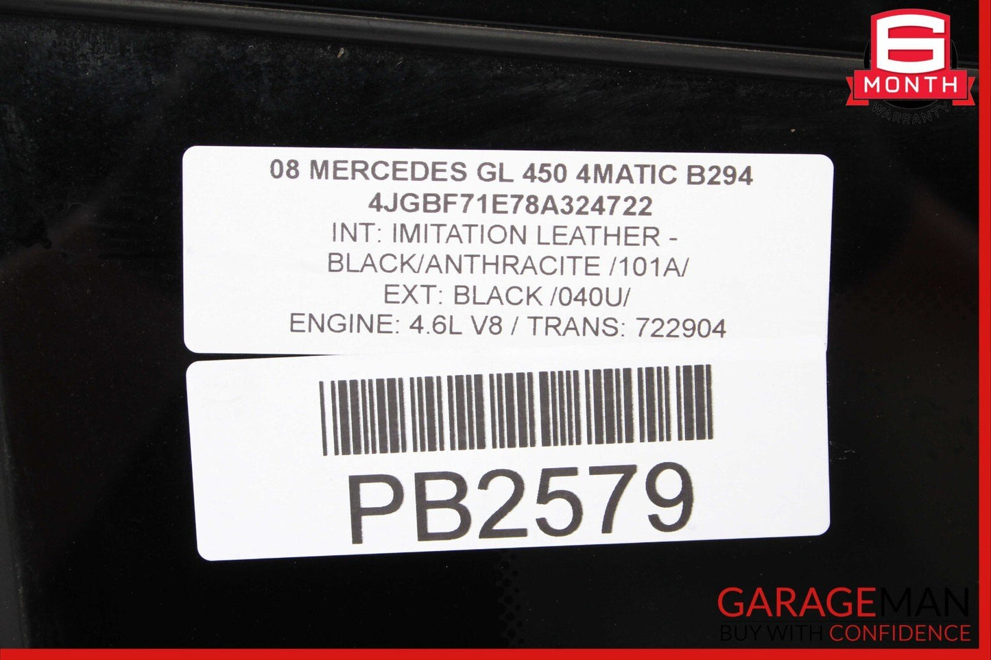07-12 Mercedes X164 GL450 GL550 GL320 Rear Left Side Quarter Window Glass OEM