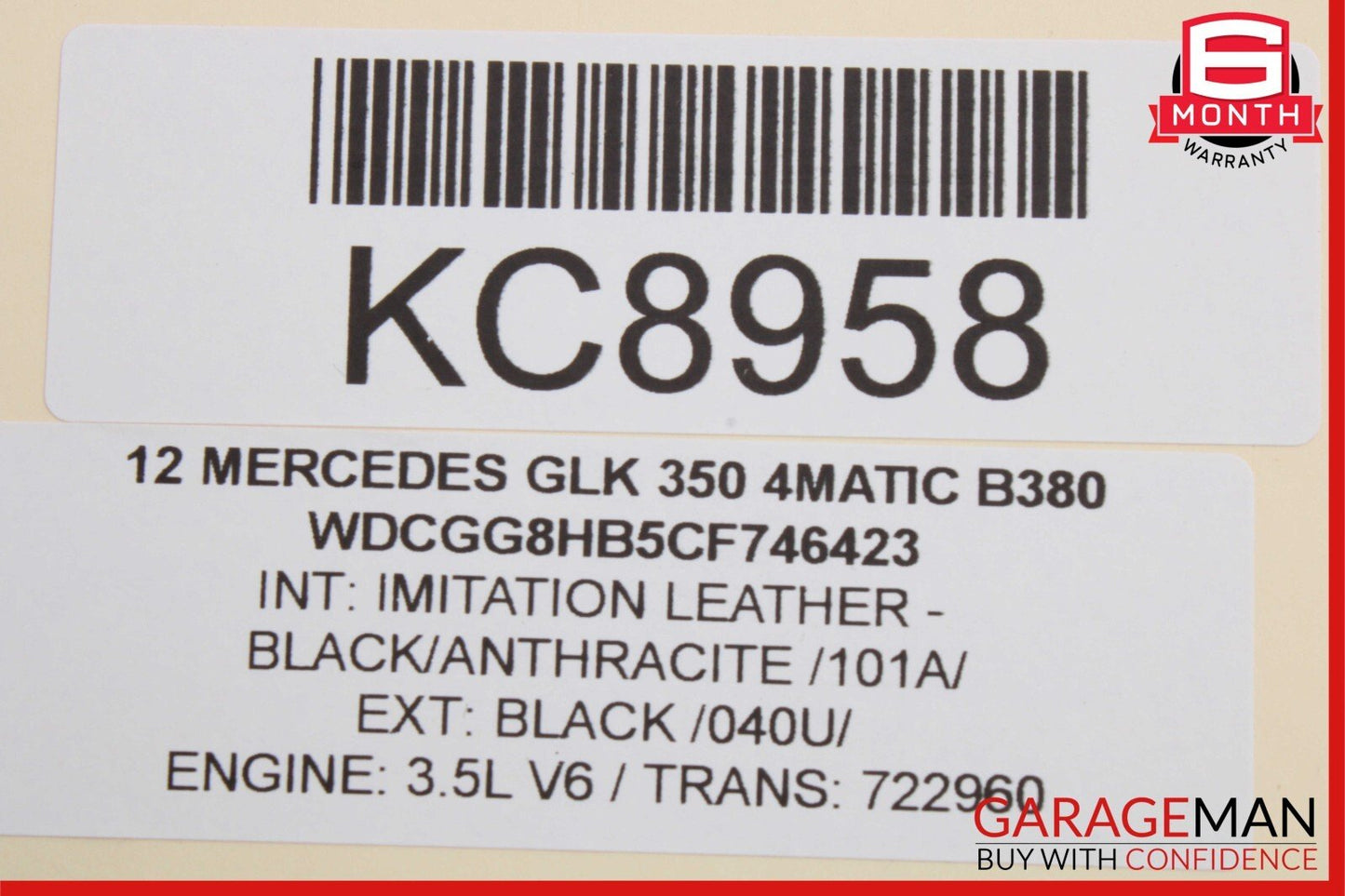 08-20 Mercedes X204 GLK350 C300 Front Left Side Door Lock Latch Actuator OEM