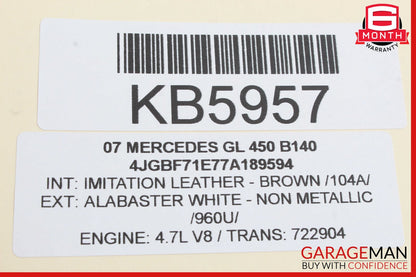 06-13 Mercedes X164 GL550 R350 Rear Overhead Dome Light Lamp Parking Sensor OEM