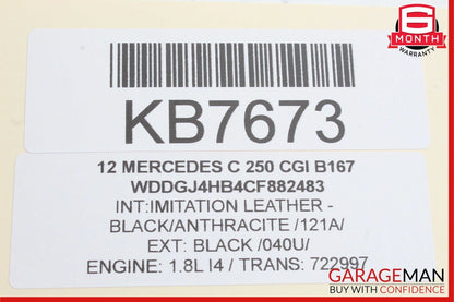 12-14 Mercedes W204 C250 C63 Gear Shift Selector Indicator Knob Boot Assembly