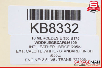 10-11 Mercedes W212 E350 E550 Rear Fuse Relay Box SAM Module Assembly OEM