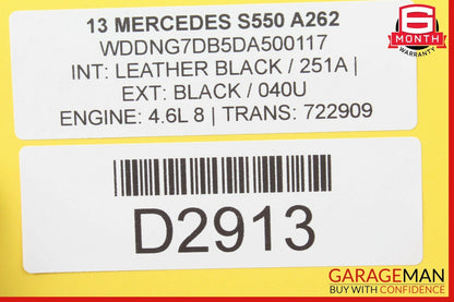 07-13 Mercedes W221 S550 Trunk Lid Locking Hydraulic Pull Down Pump Lift Strut