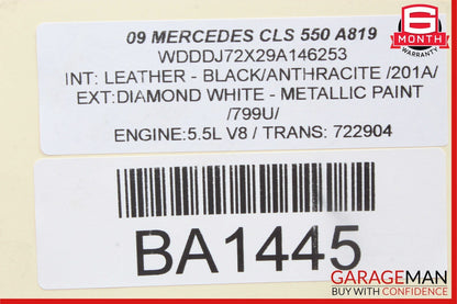 09-11 Mercedes W219 CLS550 CLS63 AMG Parking Distance Control PDC Module Unit