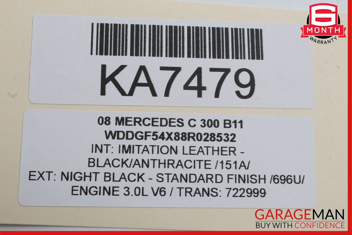 08-16 Mercedes W204 C300 C250 Rear Right Door Window Regulator Motor OEM