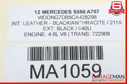 07-14 Mercedes S550 S600 CL550 Rear Trunk Lid Lock Open Unlock Release Handle
