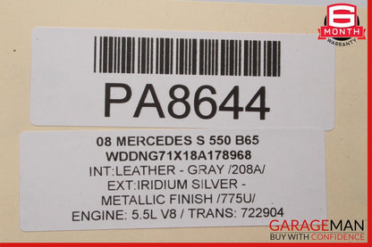 07-09 Mercedes W221 S550 S450 AMG Sport Rear Exhaust Muffler Tips Set of 2 OEM