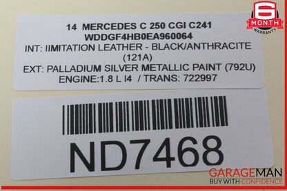 10-16 Mercedes W204 C250 CGI C300 Active Lane Assist Front Camera 0009057302 OEM