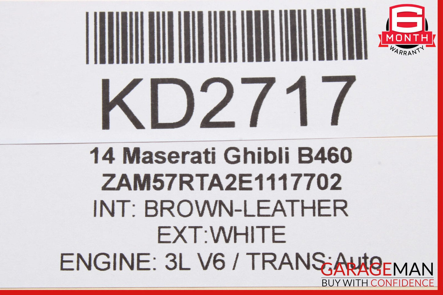 14-17 Maserati Ghibli Remote Start Passive Entry Module 670008070 OEM