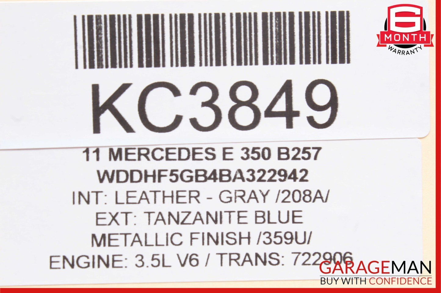 10-13 Mercedes W212 E350 E550 Center Console Switch Trim Cover Bezel OEM