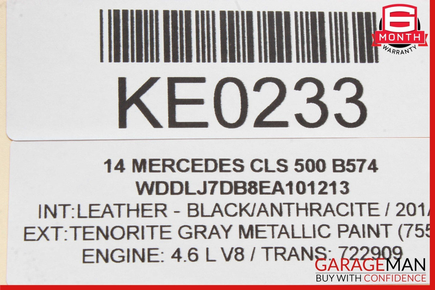 10-20 Mercedes W218 CLS500 E350 Real Left Window Regulator Motor 2078200542 OEM