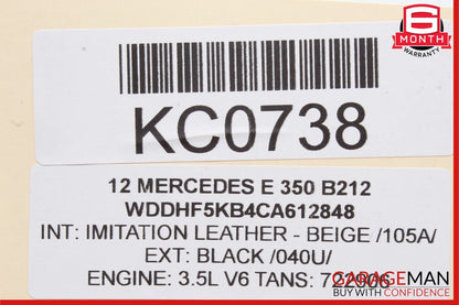 08-16 Mercedes E350 E400 GLK350 C300 Rear Left Door Window Regulator Motor Unit