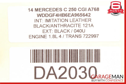08-15 Mercedes W204 C250 Rear Left Driver Side Door Control Module Q1 OEM