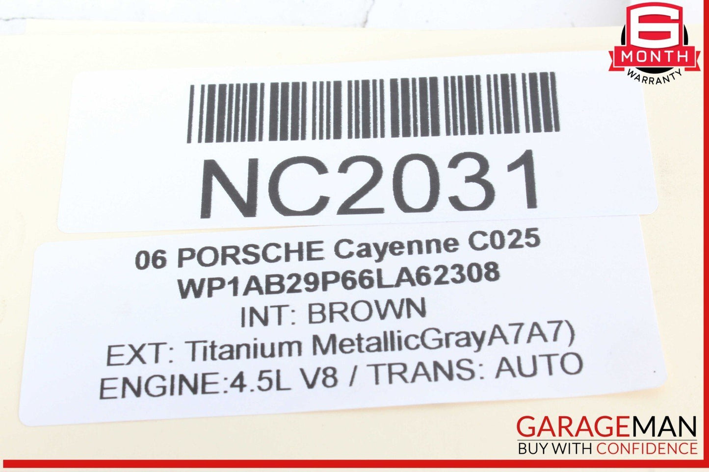 03-10 Porsche Cayenne 955 957 Rear Right Lower Control Arm 7L0505352 OEM