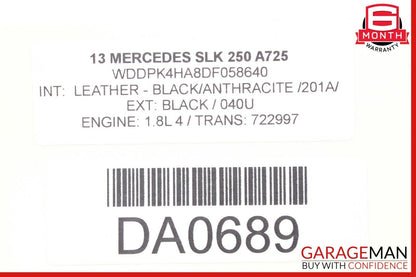 12-16 Mercedes R172 SLK250 Right Side Folding Top Hinge w/ Linkage Assembly OEM