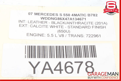 07-11 Mercedes W221 S550 CL550 A/C Air Conditioning Compressor 0022301211 OEM