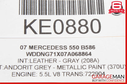 07-09 Mercedes W221 S550 S600 Front Right Side Mirror Door Rear View OEM