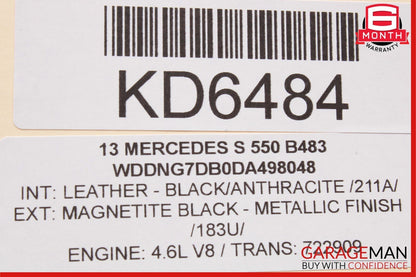 12-18 Mercedes S550 SLK350 Front Right / Left Engine Timing Chain Cover Plate