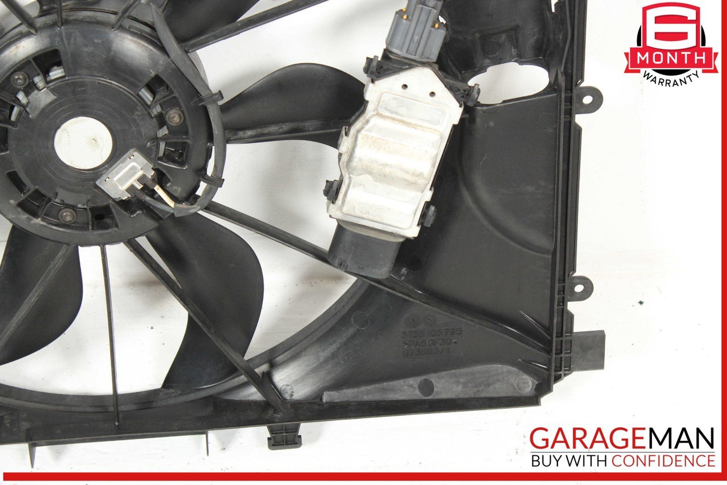 12-20 Mercedes W117 CLA250 SLK250 Engine Radiator Cooling Fan Motor Shroud Assy