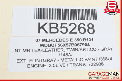 03-09 Mercedes W211 E350 E500 E550 Rear Right Door Control Module Unit