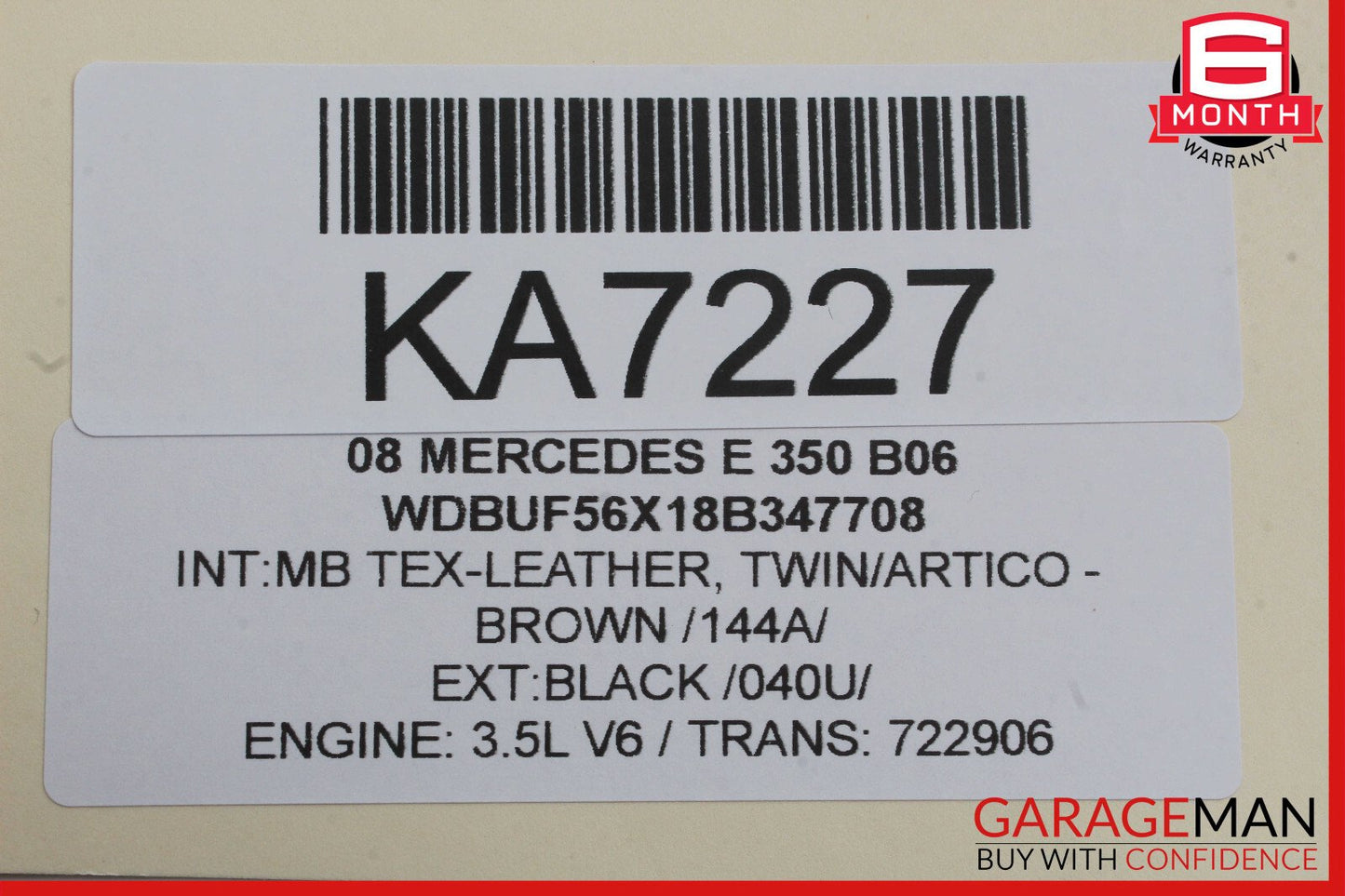 03-09 Mercedes W211 E350 E550 Rear Left Driver Side Window Regulator Motor OEM