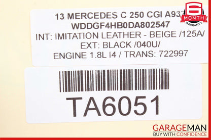 08-14 Mercedes W204 C250 C300 C350 Front Right RWD Curved Wishbone Control Arm