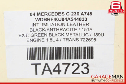 03-05 Mercedes W209 CLK320 Rear Propeller Driveshaft Drive Shaft Assembly RWD