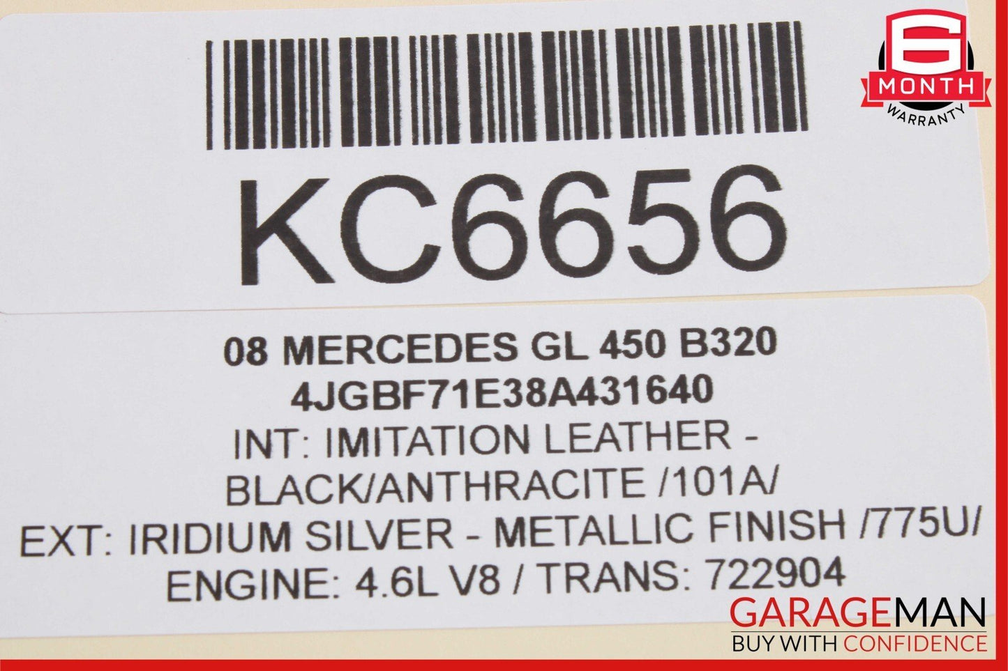 06-12 Mercedes ML350 GL450 Front Right Side Seat Belt Seatbelt Retractor Black