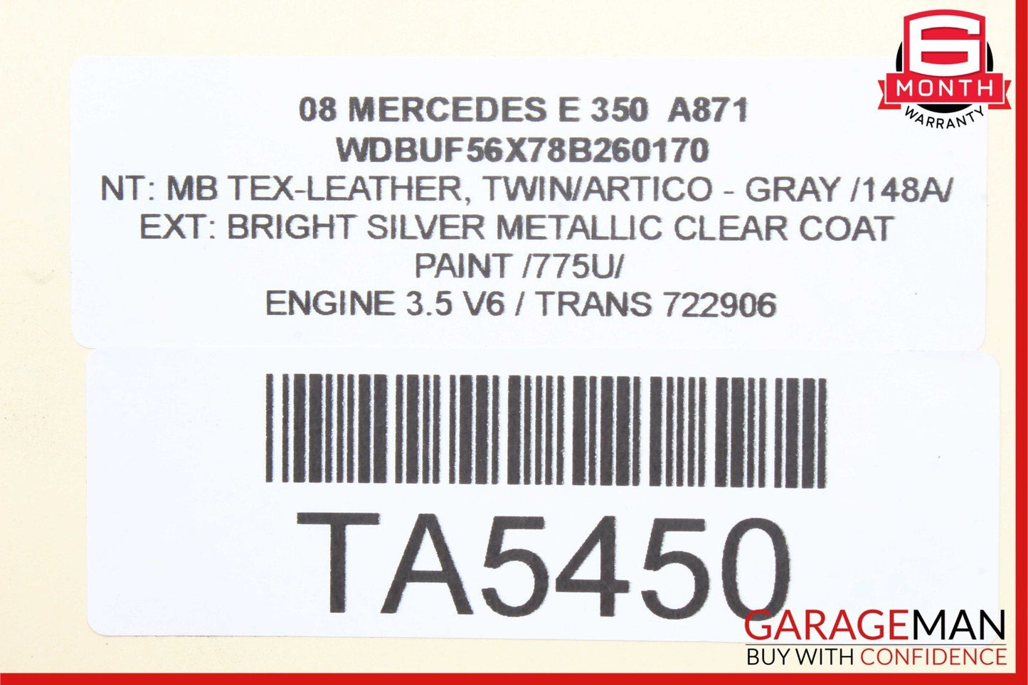 07-09 Mercedes W211 E350 E550 Front Right Passenger Side Headlight Lamp OEM