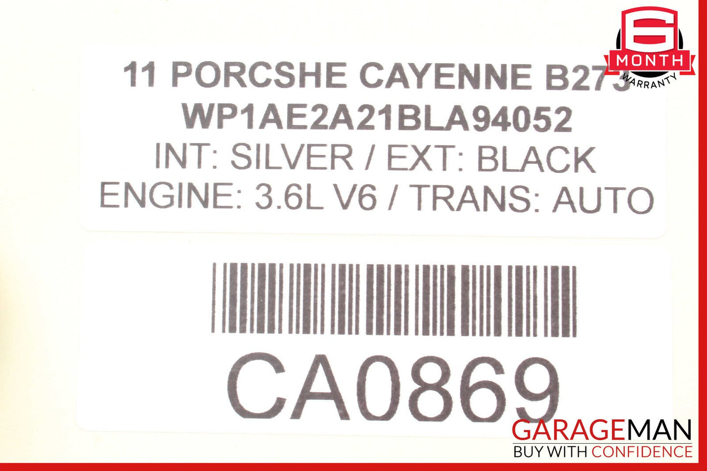 11-17 Porsche Cayenne 958 Rear Right / Left Drive Axle Shaft Driveshaft CV Axle
