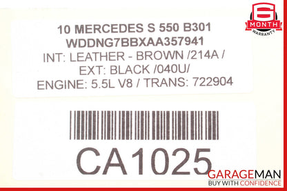 07-12 Mercedes W221 S550 SL550 Right Side Engine Cylinder Head Valve Cover OEM