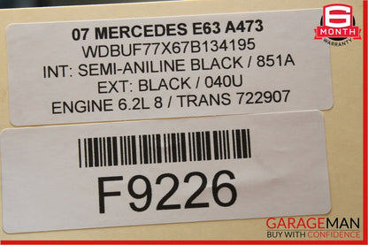 07-12 Mercedes W211 E63 SL63 C63 AMG Engine Motor EGR Check Valve 1561401060 OEM