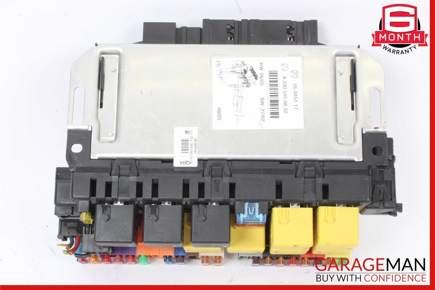 03-12 Mercedes R230 SL550 SL63 AMG Front Left SAM Fuse Box Control Module Assy