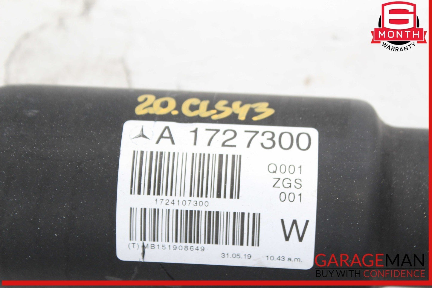 16-20 Mercedes R172 SLC43 SLC300 Rear Axle Driveshaft Drive Shaft Propeller OEM