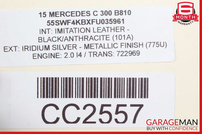 15-17 Mercedes W205 C300 4Matic Automatic Transmission Assembly OEM 69k
