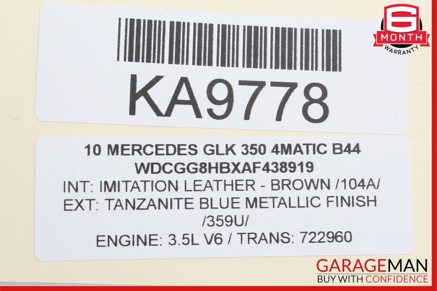 10-12 Mercedes X204 GLK350 Floor Gear Selector Shifter Box 2042676124 OEM