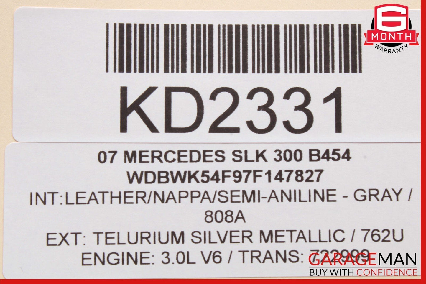 05-11 Mercedes R171 SLK300 SLK350 Front Right Side Door Window Regulator Motor