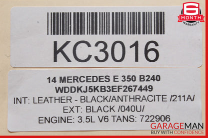 10-17 Mercedes W207 E350 E550 Coupe Rear Window Regulator Control Module OEM