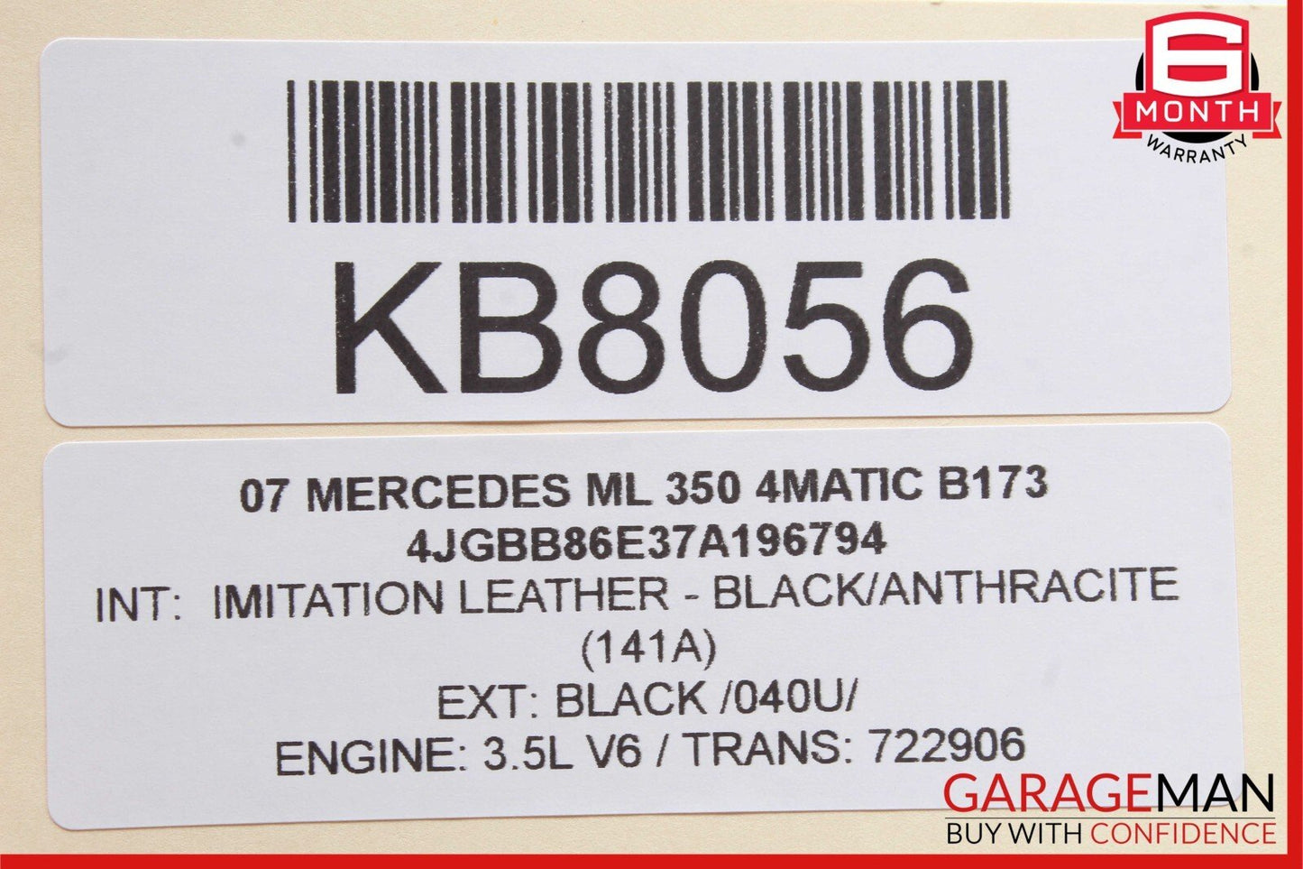 03-12 Mercedes W164 ML350 4MATIC Front Right Side Seat Control Module Unit OEM