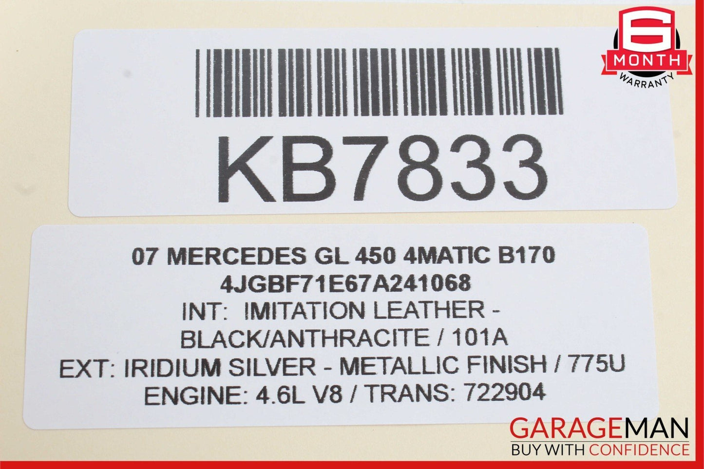 03-13 Mercedes X164 GL450 GL550 E320 Front Left Seat Control Module Unit OEM