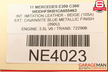 05-15 Mercedes W212 E350 C230 SL550 Engine Motor Air Valve 0021407560 OEM