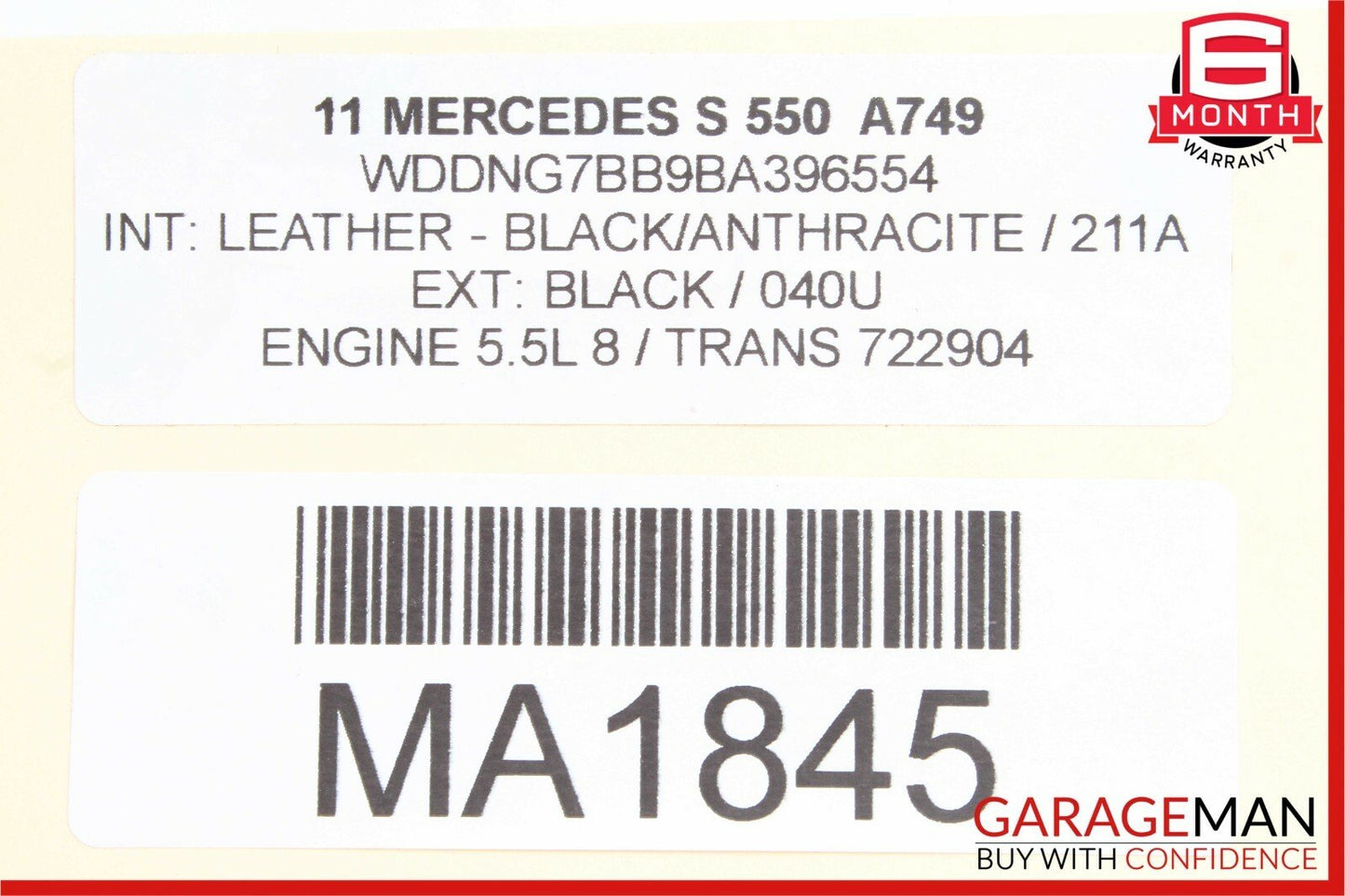 10-13 Mercedes W221 S550 S400 Park Assist Parktronic Sensor Module Control OEM