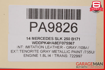 12-16 Mercedes R172 SLK250 Right Passenger Interior Door Panel OEM
