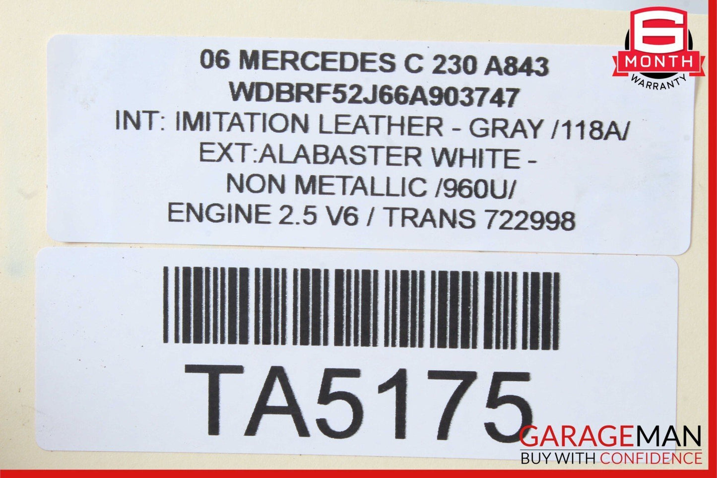 03-08 Mercedes W203 C230 CLK500 Engine Water Cooling Radiator 2035003903 OEM