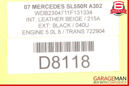 00-08 Mercedes R230 SL550 CL500 S500 Front Left or Right Seat Valve Block OEM