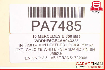 08-17 Mercedes E350 E400 C350 GLK350 AC A/C Air Conditioning Condenser